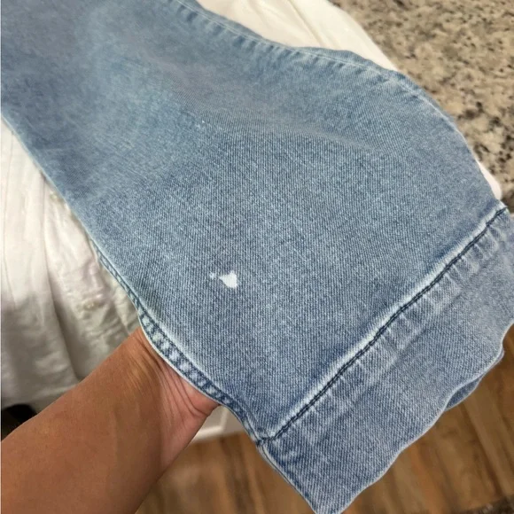 Faherty High Rise Blue Jeans with Vintage Wash - Picture 8 of 10